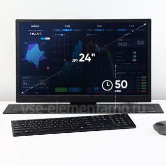 Кронштейн для мониторов Onkron NWS-SC24 черный 13"-24" макс.15кг настольный - купить недорого с доставкой в интернет-магазине