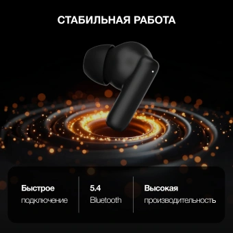 Гарнитура внутриканальные Hyundai H-EP204 черный беспроводные bluetooth в ушной раковине (HEP204) - купить недорого с доставкой в интернет-магазине