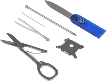 Швейцарская карта Victorinox SwissCard Lite (0.7322.T2) синий полупрозрачный коробка подарочная - купить недорого с доставкой в интернет-магазине