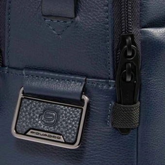 Деловая сумка мужская Piquadro Russel CA6026W137/BLU с отделением для ноутбука 15.6" синяя натур.кожа - купить недорого с доставкой в интернет-магазине