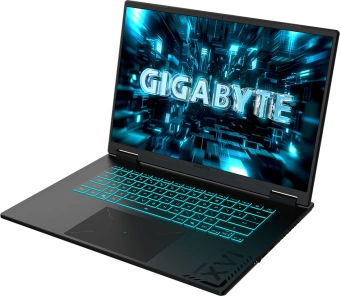 Ноутбук Gigabyte Gaming A16 Pro Core 7 240H 32Gb SSD1Tb NVIDIA GeForce RTX5070Ti 12Gb 16" IPS WQXGA (2560x1600) без ОС black WiFi BT Cam (DXHG4KZCC4SD) - купить недорого с доставкой в интернет-магазине