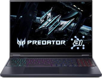 Ноутбук Acer Predator Helios Neo 16 AI PHN16-73-92NH Core Ultra 9 275HX 32Gb SSD2Tb NVIDIA GeForce RTX5070Ti 12Gb 16" IPS WQXGA (2560x1600) без ОС black WiFi BT Cam (NH.QX4CD.001) - купить недорого с доставкой в интернет-магазине