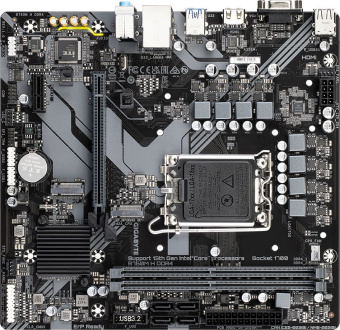 Материнская плата Gigabyte B760M H DDR4 Soc-1700 Intel B760 2xDDR4 mATX AC`97 8ch(7.1) GbLAN RAID+VGA+HDMI - купить недорого с доставкой в интернет-магазине