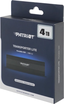 Накопитель SSD Patriot USB-C 4TB PTPL4TBPECB Lite Transporter черный - купить недорого с доставкой в интернет-магазине