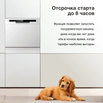 Посудомоечная машина Hyundai DT503 белый (компактная) - купить недорого с доставкой в интернет-магазине