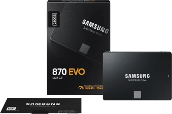Накопитель SSD Samsung SATA-III 250GB MZ-77E250B/CN 870 EVO 2.5" - купить недорого с доставкой в интернет-магазине