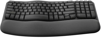 Клавиатура Logitech Wave Keys графитовый USB беспроводная BT/Radio slim Ergo LED (подставка для запястий) (920-012319) - купить недорого с доставкой в интернет-магазине