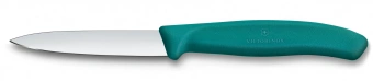 Нож кухонный Victorinox Swiss Classic 6.7604.C1 для чистки овощей и фруктов лезв.80мм прямая заточка зеленый - купить недорого с доставкой в интернет-магазине