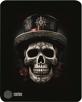 Коврик для мыши Cactus Scull 250x250x3мм (CS-MP-D05S) - купить недорого с доставкой в интернет-магазине