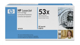 Картридж лазерный HP Q7553X черный (7000стр.) для HP LJ P2015/P2014/M2727 - купить недорого с доставкой в интернет-магазине