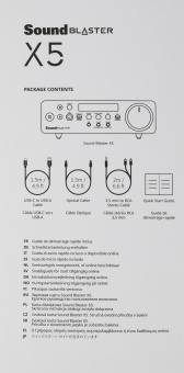 Звуковая карта Creative USB Sound Blaster X5 (Cirrus Logic CS43198) 5.1 Ret - купить недорого с доставкой в интернет-магазине