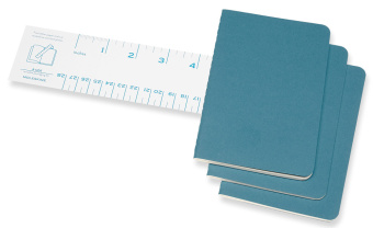 Блокнот Moleskine CAHIER JOURNAL CH011B44 Pocket 90x140мм обложка картон 64стр. линейка голубой (3шт) - купить недорого с доставкой в интернет-магазине