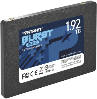 Накопитель SSD Patriot SATA III 1.92Tb PBE192TS25SSDR Burst Elite 2.5" - купить недорого с доставкой в интернет-магазине