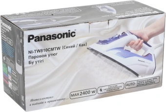 Утюг Panasonic NI-TW810CMTW 2400Вт синий - купить недорого с доставкой в интернет-магазине