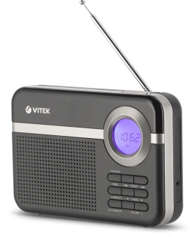 Радиоприемник настольный Vitek VT-3592 черный - купить недорого с доставкой в интернет-магазине