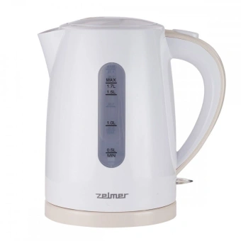 Чайник электрический Zelmer ZCK7616I 1.7л. 2200Вт белый/слоновая кость корпус: пластик (71504666P) - купить недорого с доставкой в интернет-магазине