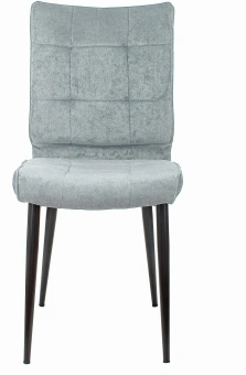 Стул для дома Бюрократ CH-K10 серо-голуб. Light 28 металл черный на ножках (CH-K10_1/LT28) - купить недорого с доставкой в интернет-магазине