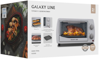 Мини-печь Galaxy Line GL 2626 10л. 1000Вт белый - купить недорого с доставкой в интернет-магазине
