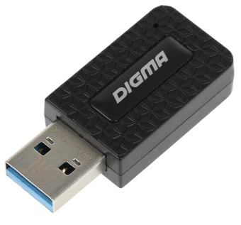 Сетевой адаптер WiFi Digma DWA-AC1300C AC1300 USB 3.0 (ант.внутр.) 1ант. (упак.:1шт) - купить недорого с доставкой в интернет-магазине