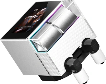 Система водяного охлаждения PcCooler DS360 Display Soc-AM5/AM4/1200/1700/1851 белый 4-pin Al LCD 310W Ret (DS360-WHNWXY-GL) - купить недорого с доставкой в интернет-магазине