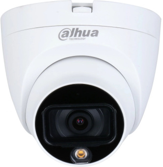 Камера видеонаблюдения аналоговая Dahua DH-HAC-HDW1509TLQP-A-LED-0360B-S2 3.6-3.6мм HD-CVI HD-TVI цв. корп.:белый (DH-HAC-HDW1509TLQP-A-LED-0360B) - купить недорого с доставкой в интернет-магазине