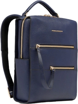 Рюкзак женский Piquadro Patricia CA6771W140/BLU темно-синий кожа - купить недорого с доставкой в интернет-магазине