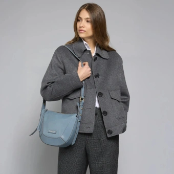 Сумка женская The Bridge Fedora 04320501/KP голубая натур.кожа - купить недорого с доставкой в интернет-магазине