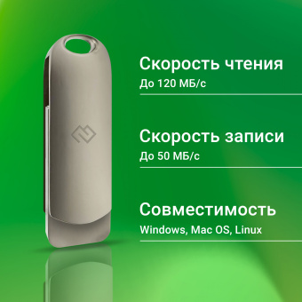 Флеш Диск Digma 512GB DRIVE3 DGFUM512A30SR USB3.0 серебристый - купить недорого с доставкой в интернет-магазине