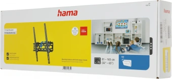 Кронштейн для телевизора Hama H-108716 черный 32"-56" макс.30кг настенный наклон - купить недорого с доставкой в интернет-магазине