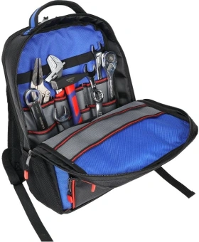 Рюкзак для инструментов Workpro WP281028 2отд. 4карм. черный/синий - купить недорого с доставкой в интернет-магазине