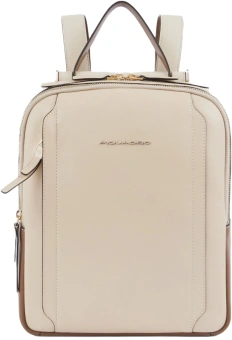 Рюкзак женский Piquadro Circle CA5566W92/BECU бежевый/кофейный кожа - купить недорого с доставкой в интернет-магазине