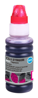 Чернила Cactus CS-I-3YM60M №305 пурпурный 100мл для HP DeskJet 2710/2120/2721/2722/2723 - купить недорого с доставкой в интернет-магазине