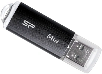 Флеш Диск Silicon Power 64GB Ultima U02 SP064GBUF2U02V1K USB2.0 черный - купить недорого с доставкой в интернет-магазине