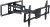 Кронштейн для телевизора Kromax ATLANTIS-70 черный 32"-75" макс.101кг настенный поворотно-выдвижной и наклонный - купить недорого с доставкой в интернет-магазине
