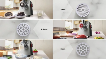Мясорубка Bosch Series 8 MFWS840M 2500Вт черный - купить недорого с доставкой в интернет-магазине