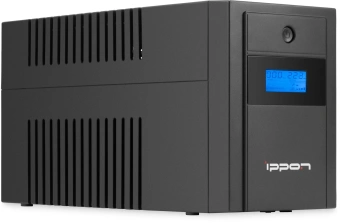 Источник бесперебойного питания Ippon Back Basic 1200 LCD Euro 600Вт 1200ВА черный - купить недорого с доставкой в интернет-магазине