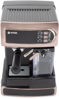 Кофеварка рожковая Vitek VT-1517 GD 1238Вт золотистый - купить недорого с доставкой в интернет-магазине