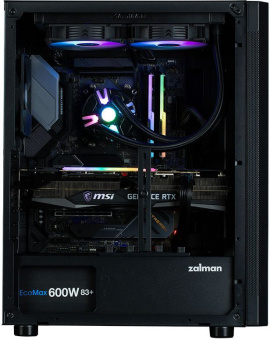 Корпус Zalman i4 черный без БП ATX 5x120mm 2xUSB2.0 1xUSB3.0 audio bott PSU - купить недорого с доставкой в интернет-магазине