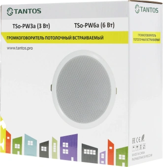 Громкоговоритель Tantos TSo-PW6a потолочный 6Вт белый (00-00026408) - купить недорого с доставкой в интернет-магазине