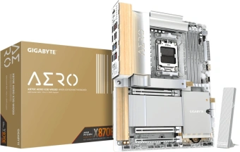 Материнская плата Gigabyte X870E AERO X3D WOOD Socket AM5 AMD X870E 4xDDR5 ATX AC`97 8ch(7.1) 2x5Gg RAID+HDMI - купить недорого с доставкой в интернет-магазине
