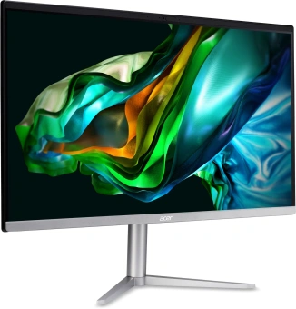 Моноблок Acer Aspire C24-1300 23.8" Full HD Ryzen 5 7520U (2.8) 16Gb SSD512Gb RGr CR Eshell GbitEth WiFi BT 65W клавиатура мышь Cam черный 1920x1080 - купить недорого с доставкой в интернет-магазине