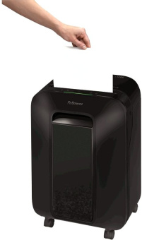 Шредер Fellowes PowerShred LX200 черный (секр.P-4) перекрестный 12лист. 22лтр. скрепки скобы пл.карты - купить недорого с доставкой в интернет-магазине