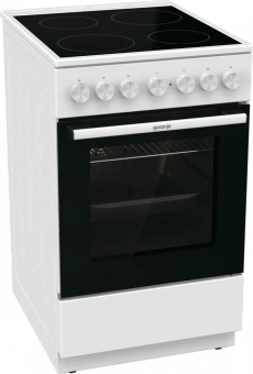 Плита Электрическая Gorenje GEC5B42WG белый стеклокерамика (без крышки) - купить недорого с доставкой в интернет-магазине