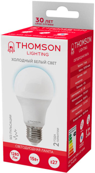 Лампа светодиодная Thomson TH-B2305 15Вт цок.:E27 груша 220B 6500K св.свеч.бел.хол. A60 (упак.:1шт) - купить недорого с доставкой в интернет-магазине