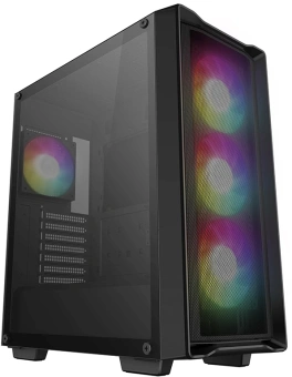 Корпус Deepcool CC560 MESH V2 черный без БП ATX 8x120mm 5x140mm 1xUSB2.0 audio bott PSU - купить недорого с доставкой в интернет-магазине