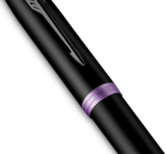 Ручка перьев. Parker IM Vibrant Rings F315 (2172948) Amethyst Purple PVD сталь нержавеющая F подар.кор. - купить недорого с доставкой в интернет-магазине