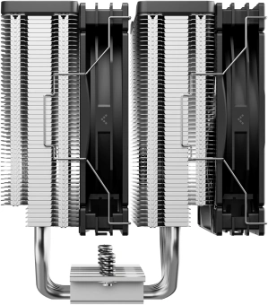 Устройство охлаждения(кулер) Deepcool AG620 G2 Soc-AM5/AM4/1200/1700/1851 серебристый/черный 4-pin 23.08-29.22dB Al+Cu 260W 1036gr Ret (R-AG620-BKNPMG2-G) - купить недорого с доставкой в интернет-магазине