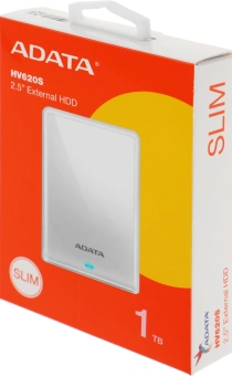 Жесткий диск A-Data USB 3.1 1TB AHV620S-1TU31-CWH HV620S 2.5" белый - купить недорого с доставкой в интернет-магазине