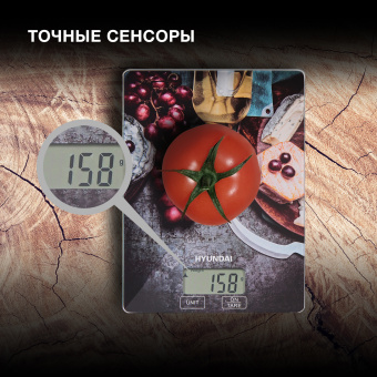Весы кухонные электронные Hyundai HYS-KG211 макс.вес:5кг рисунок - купить недорого с доставкой в интернет-магазине