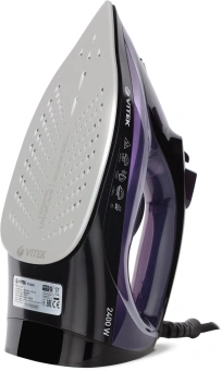 Утюг Vitek VT-8316 2400Вт черный/фиолетовый - купить недорого с доставкой в интернет-магазине